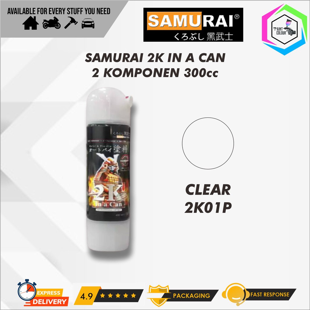 Cat Semprot Samurai Paint 2K01P Clear 2 Komponen 300cc