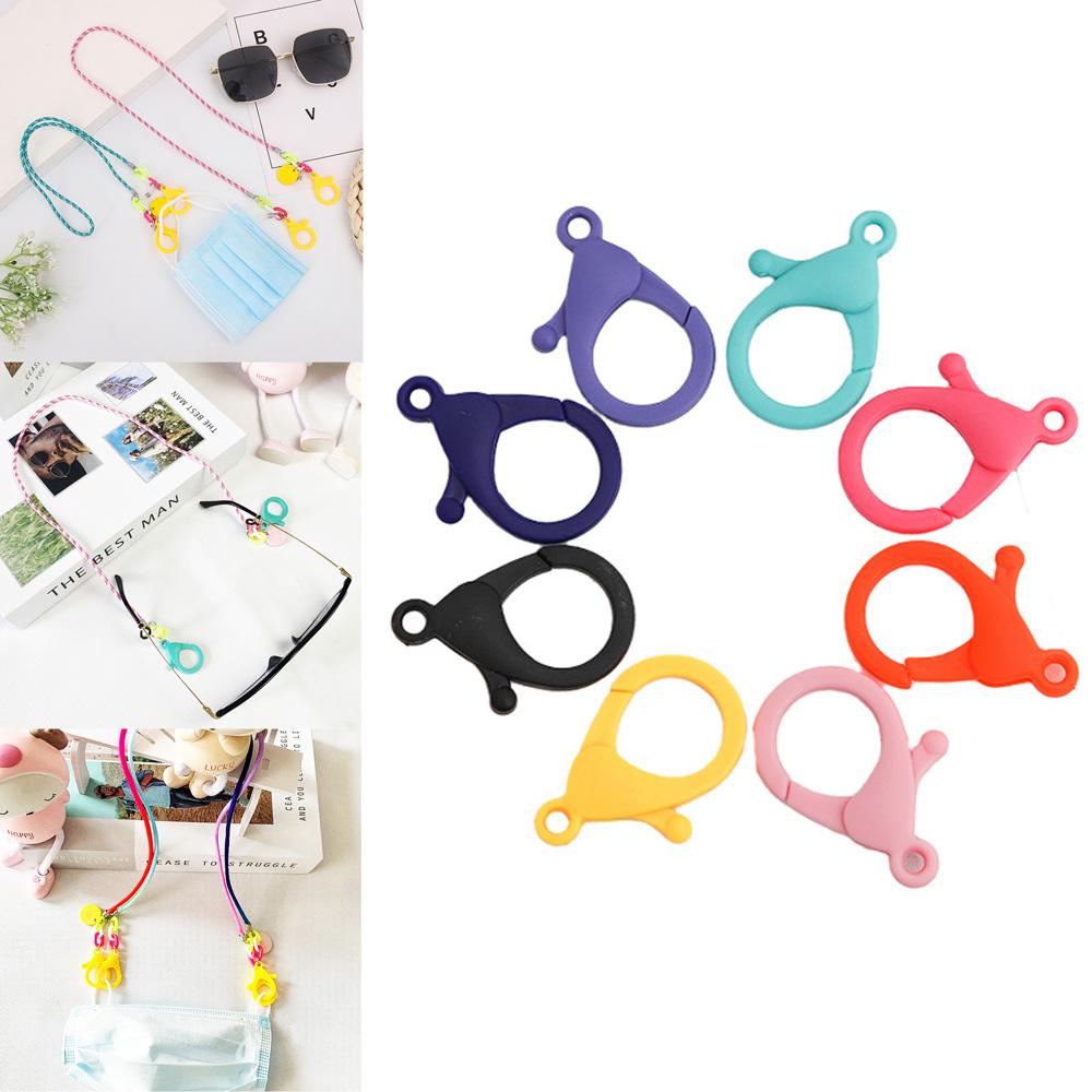 Lanfy Lobster Clasps Colorful 20pcs/Lot Gantungan Kunci Key Chain Snap Hook Bentuk Lampu Gesper