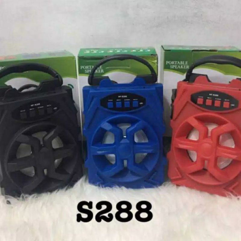 SPEAKER PORTABLE BLUETOOTH HF-S286 PLUS MIC - PORTABLE SPEAKER BOX HF-S286 - BISA COD