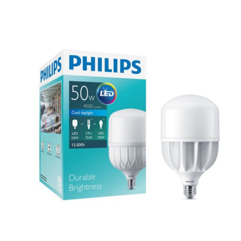 Lampu LED Philips 50W Jumbo True Force core 50 watt Besar E27 Bohlam CDL Putih 5000 Lumen Super terang