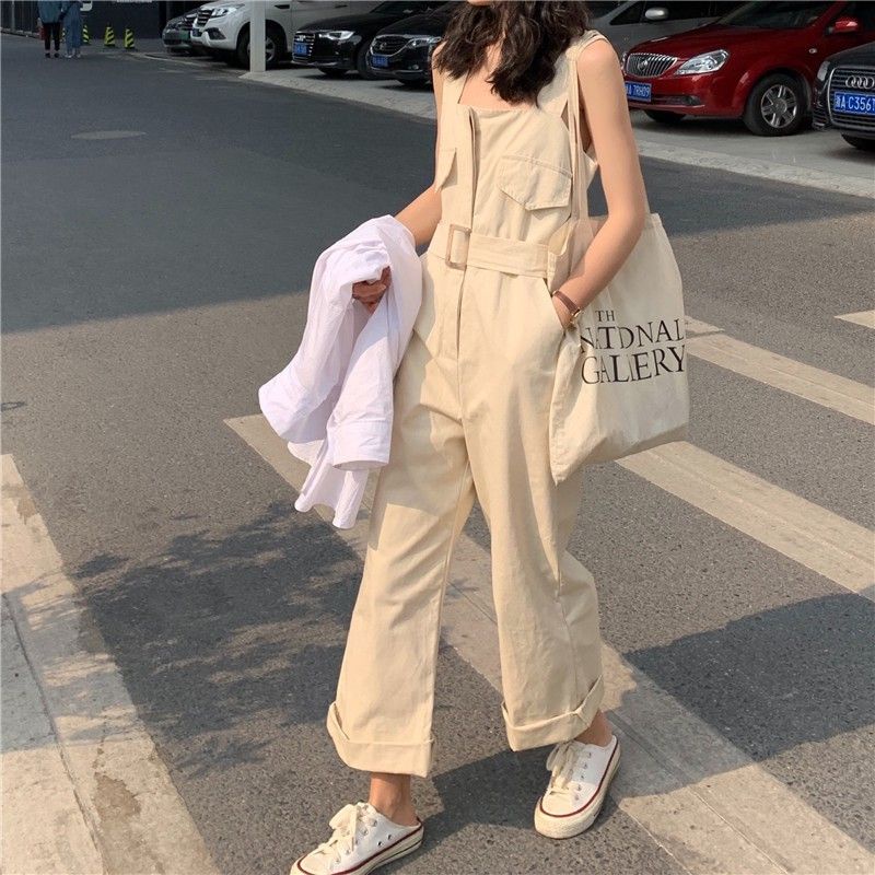 Korean French High Waist Casual  Jumpsuit / Inova Jumpsuit / Banyu Monyet / Jump suit / Korean Jumps