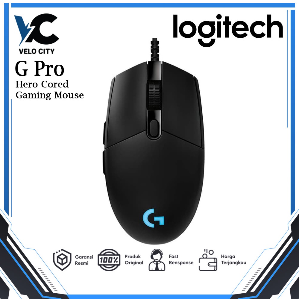 Mouse Logitech G Pro HERO Gaming Mouse Original - Garansi resmi 1 Tahun