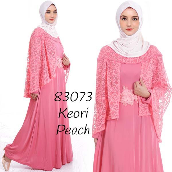 GAMIS BRUKAT KEORI SPANDEX MOCCA GRAY MARUN PEACH