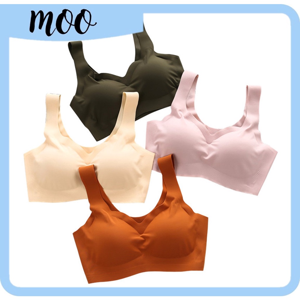 MOORB016 (COD) Bra wanita Pakaian Dalam Wanita High Quality Bh Murah Tanpa Kawat Best Seller