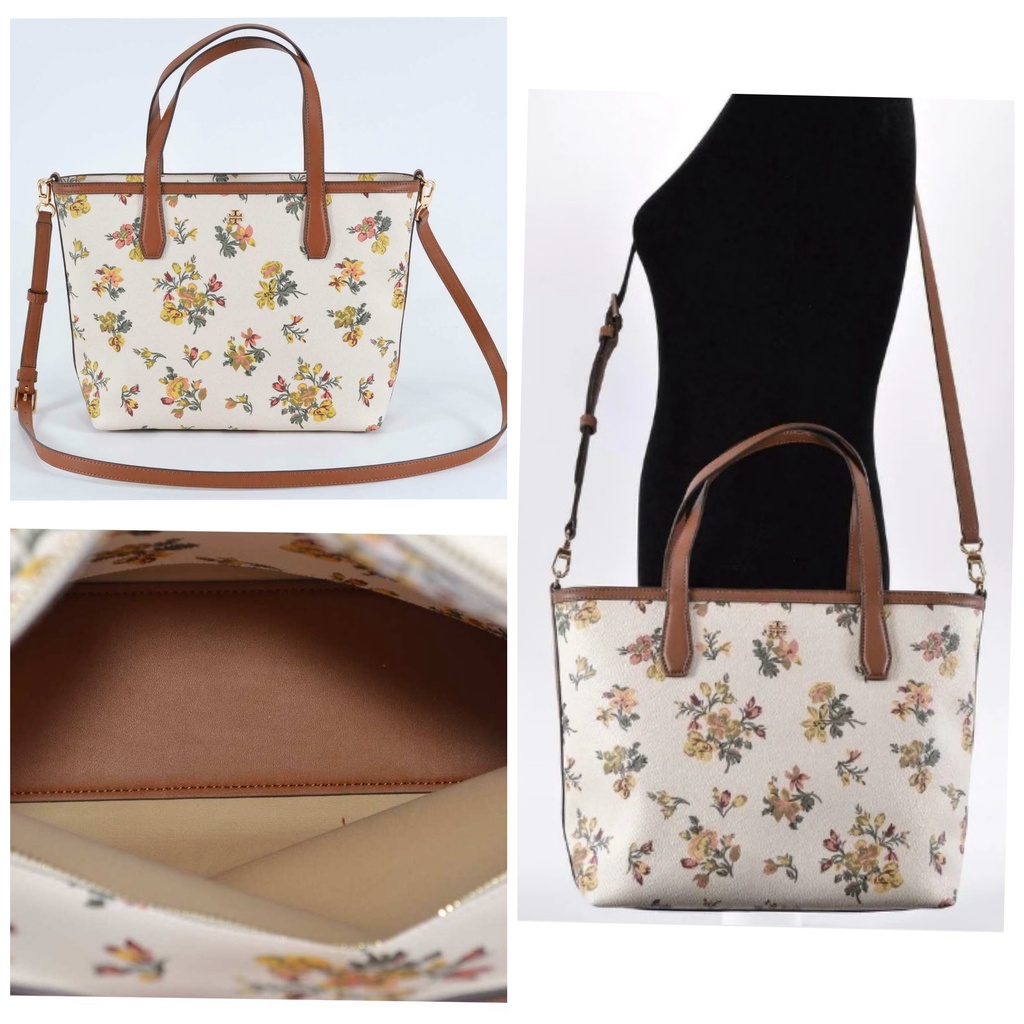 Tas TB Kerrington Small Zip Tote Rose Floral sz 27/34x24x10cm