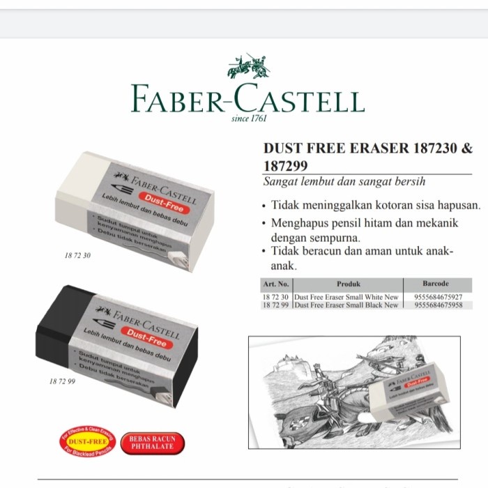 

Faber castell penghapus kecil / eraser small faber castell