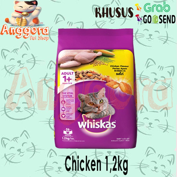 WHISKAS 1,2kg All Varian ( GRAB GOSEND )