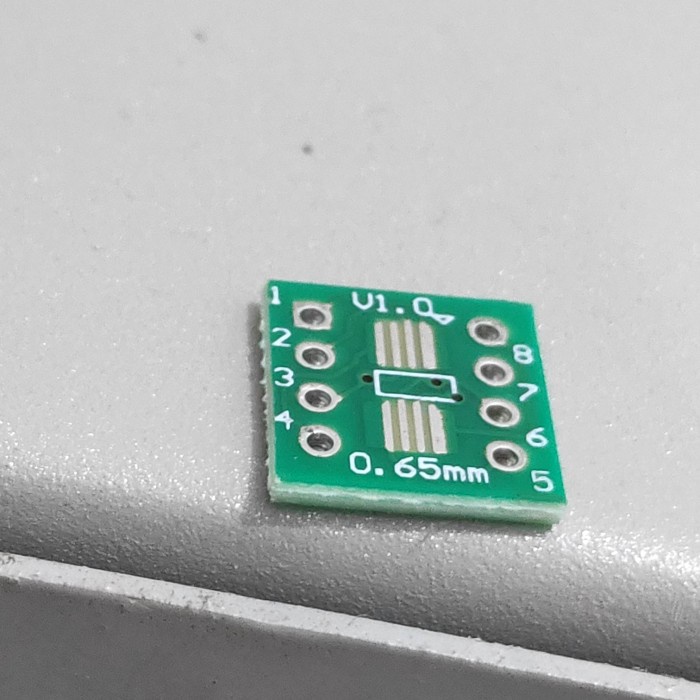 PCB Adapter konverter IC SMD Sop8 Ssop8 Tssop8 ke DIP 8pin to DIP Kone