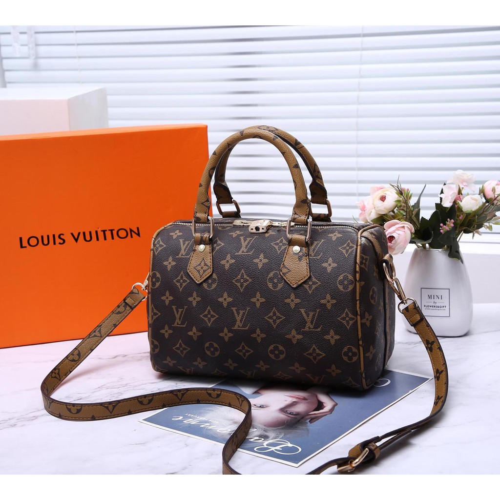Lv Louis Vuitton Speedy Bandouliere Bag Include Box Lv..... Kode F2288# VL