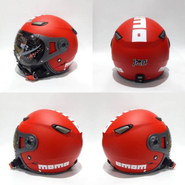 Helm Jpn Momo Pilot Merah Dof