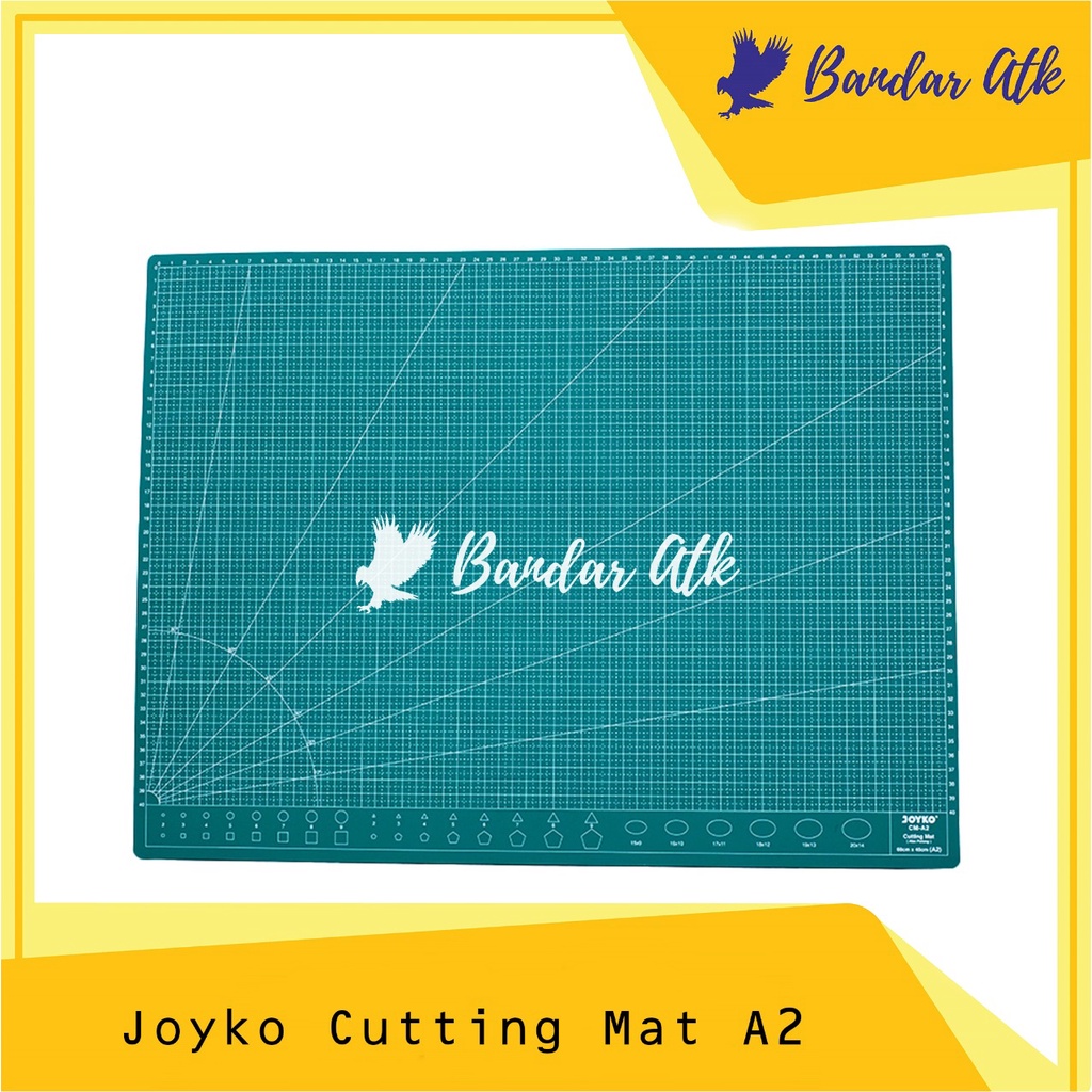 

Joyko Cutting Mat Cuting Matt A2 Alas Potong Cutter 60 x 45 x 0.3 cm [1 PCS]