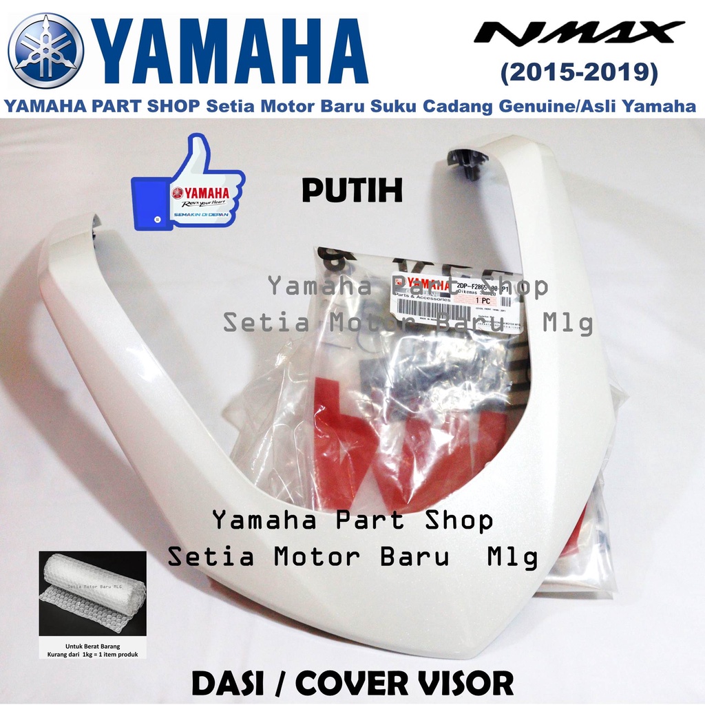 Dasi Alis Cover Front Visor Nmax Old N Max Lama 2DP Vva Putih Asli Yamaha Setia Motor Baru
