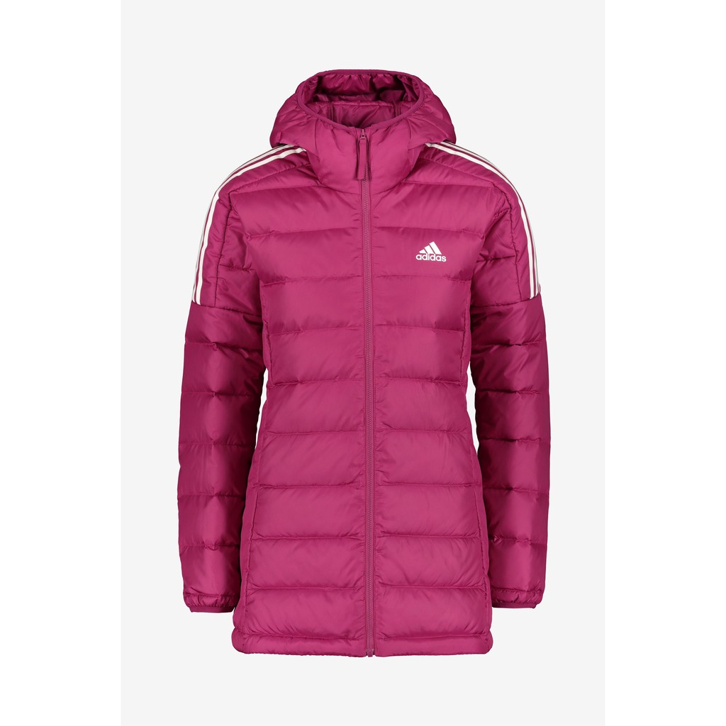 ADIDAS ESSENTIALS DOWN PARKA JACKET BERRY COLOR
