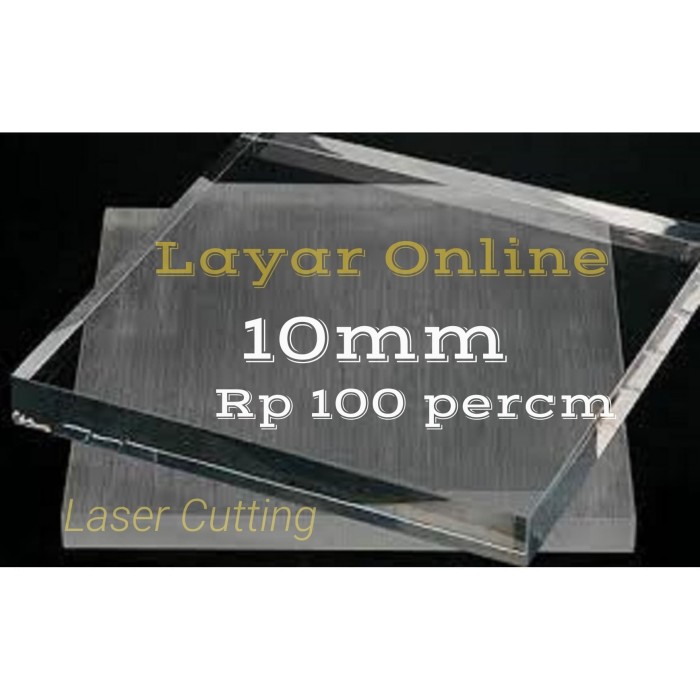 

Acrylic Bening 10mm 90x105cm Acrylic Clear Potongan Lembaran