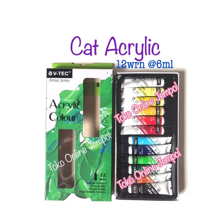 

Produk Terbaru 6Ml 12Wrn Cat Acrylic Vt-612/A Akrilik Cet Vtec V-Tec V Tec Atk1284Vt