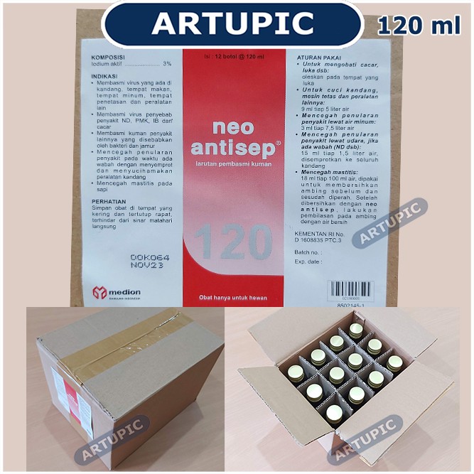 Neo Antisep 120 ml larutan desinfektan pembasmi kuman