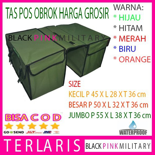 BLACKPINK    Tas Pos Obrok Jumbo Tas Kurir Motor Tas Keranjang Motor JUMBO