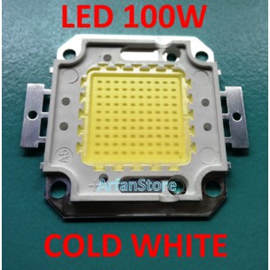 High Power LED 100W Putih / Cold White 6000 - 6500K HPL 32-34V