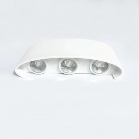 Bisa COD Lampu Hias Dinding LED Minimalis Aluminium 4W 4 LED 3000K Warm White - TaffLED B053