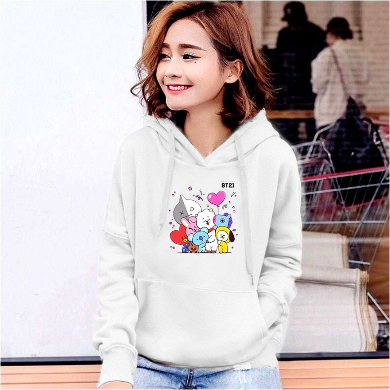 Lilipop.id Sweater BTS Wanita Hoodie Jumper