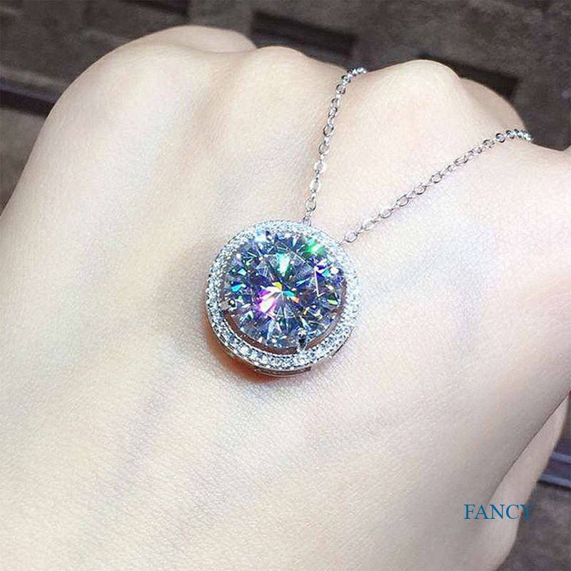 Kalung Liontin Kristal Cubic Zirconia Untuk Wanita
