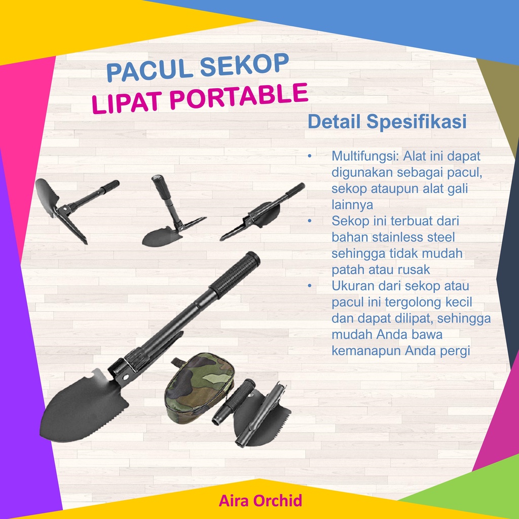Pacul Sekop Lipat Portable Pacul Sekop Lipat Portable