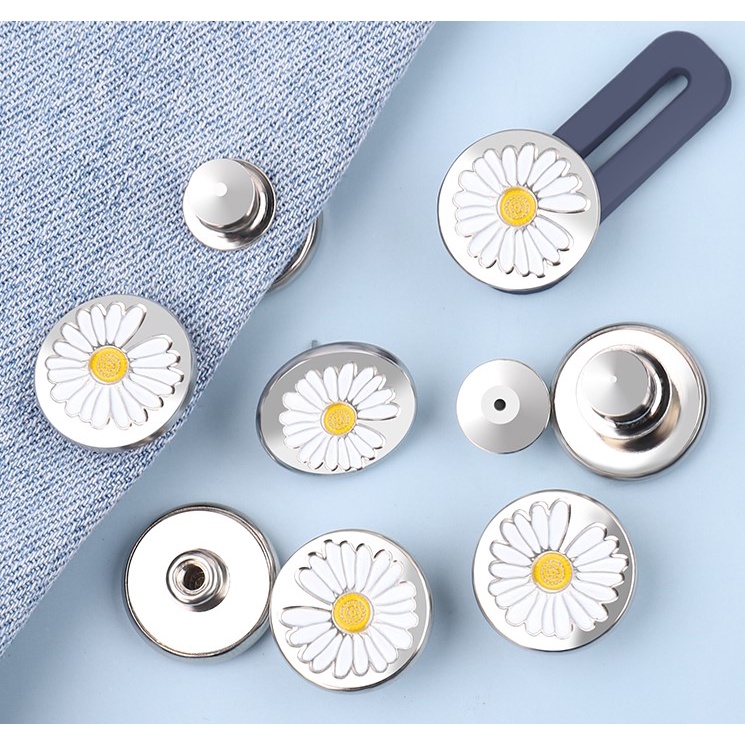 Kancing Gesper Extender Bahan Logam Dapat Ditarik Disesuaikan Untuk Celana Jeans
