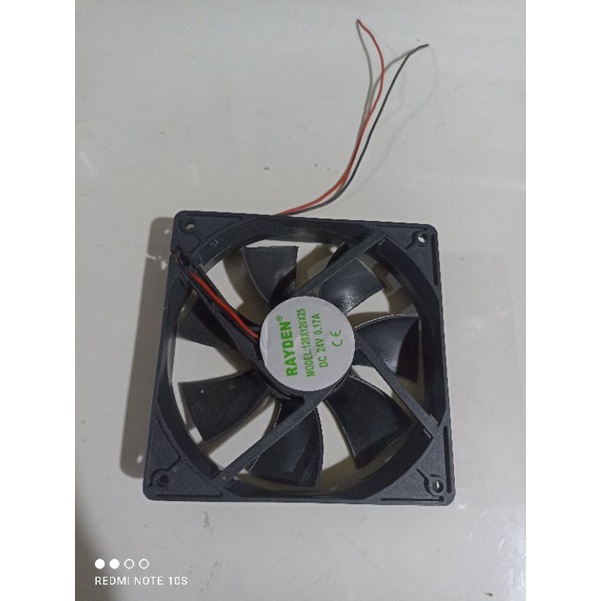 Fan dc 24V ukuran 12x12x 2,5 cm