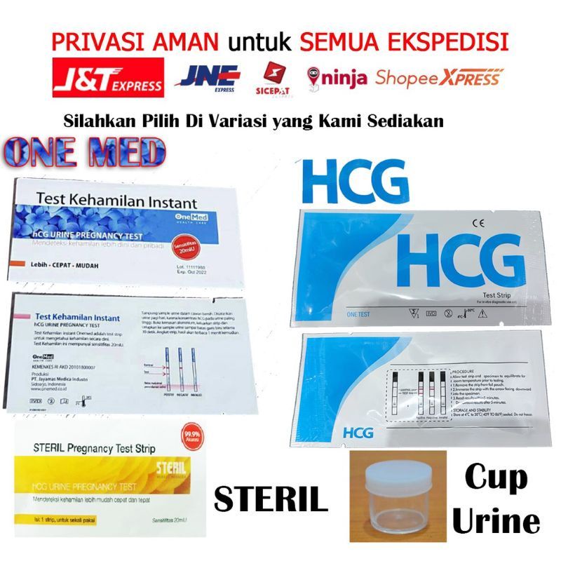 [MD] Tespek Onemed / Tespek Steril / Tespek Merk HCG / Cup Urine PRIVASI DIJAMIN AMAN