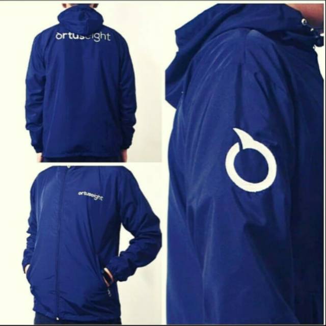 Jaket Olahraga Parasut Ortuseight Biru