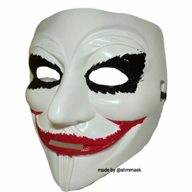 Bisa Cod Topeng Anonymous Vendetta Custom Joker Shopee Indonesia