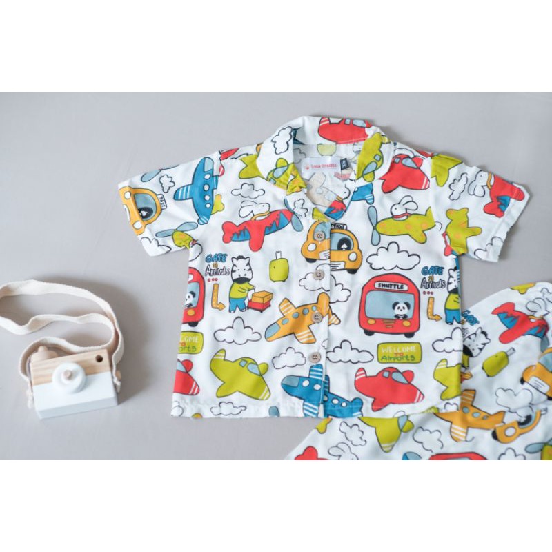 Piyama anak set rayon unisex/homewear anak rayon /oneset rayon anak /setelan piyama anak