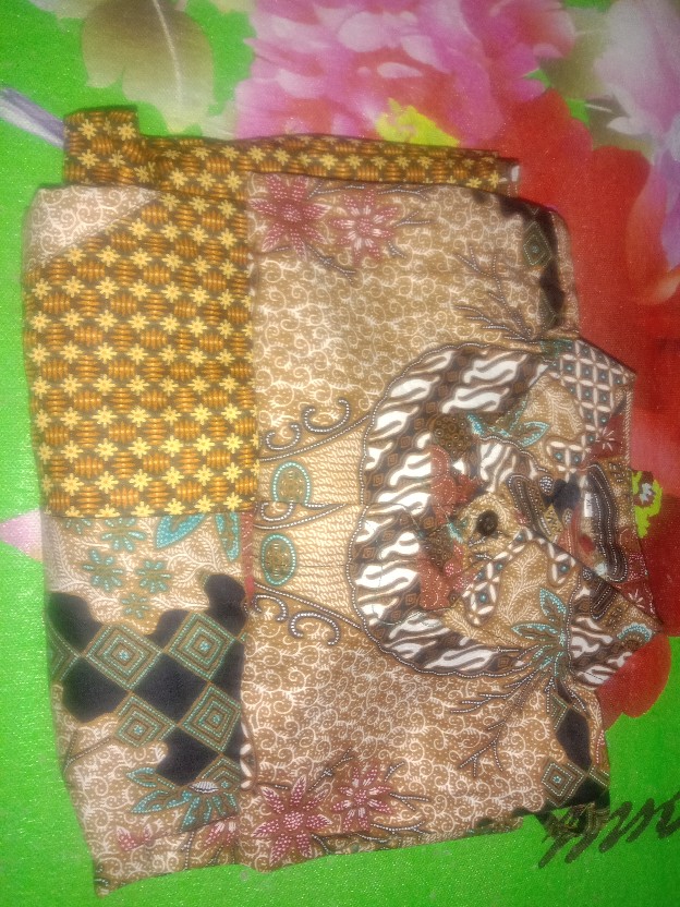 Sania Ruffle Batik Couple Ori Ndoro Jowi /gamis Batik Couple Murah