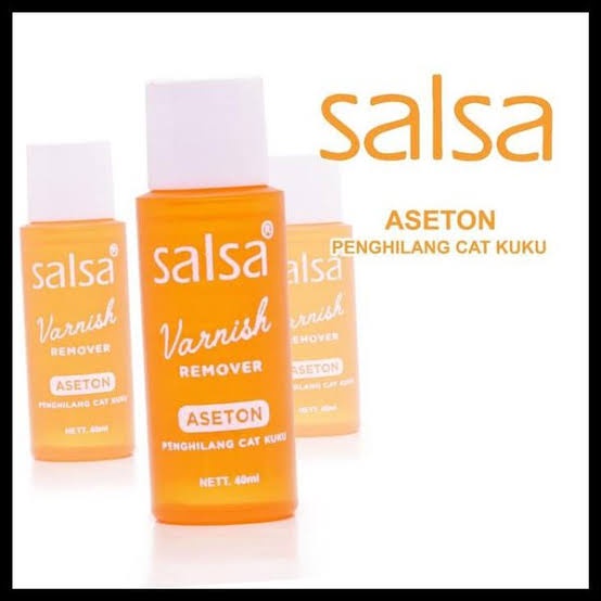 *galerybeautysemarang* SALSA Varnish Remover Aseton 80mL ✔️BPOM | penghapus cat kuku nail polish