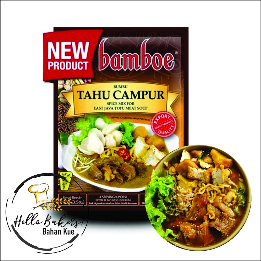 

BUMBU BAMBOE TAHU CAMPUR 100 GR / BUMBU INSTANS BAMBOE / BUMBU TAHU CAMPUR