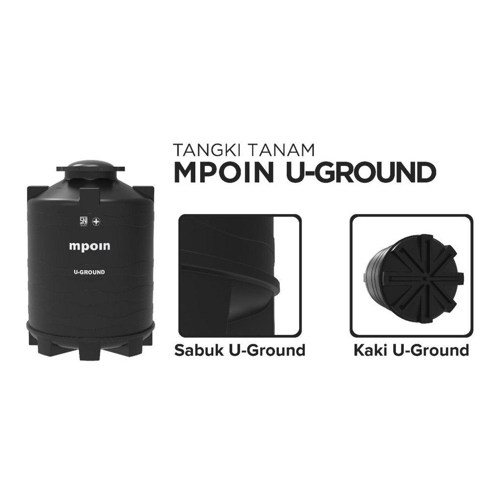 Tangki Air MPOIN PLUS U-Ground | Tangki Tanam | Tangki Pendam | Ground Tank | Toren Air | Tandon Air