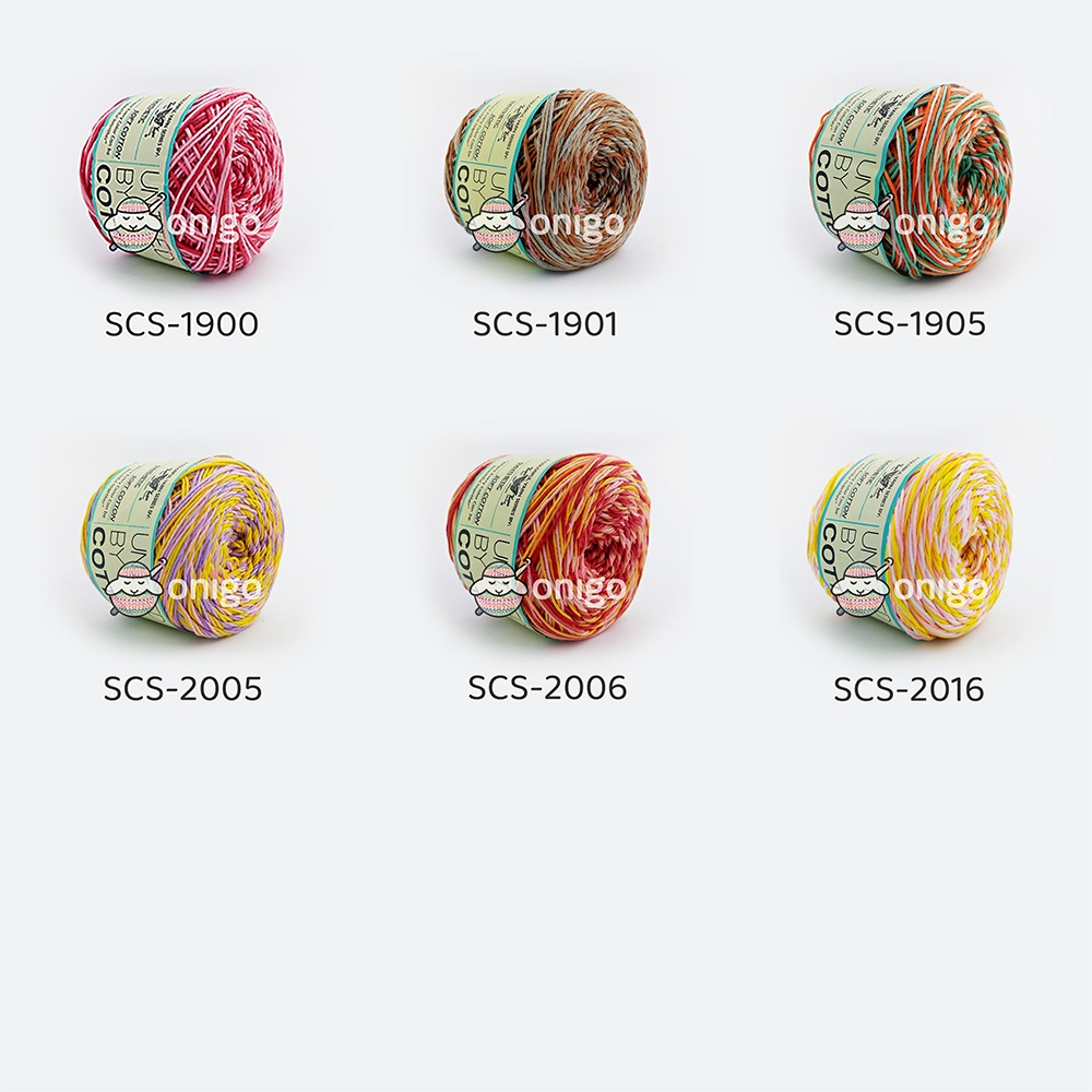 Benang Rajut Sembur Benang Soft Cotton Benang Rajut Soft Katun United Benang Rajut Gradasi SCS KOMBO