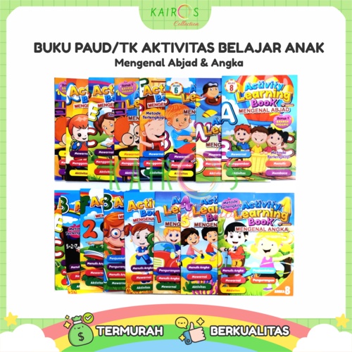 Buku Aktivitas PAUD TK Activity Book Buku Aktivitas Anak Belajar Menulis dan Berhitung