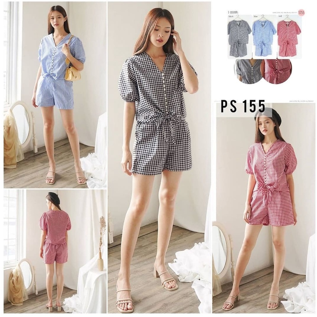 BEFAST - ZEC OOTD Wanita Set WANDA / Set Minka / Setelan Wanita Atasan + Bawahan Celana Pendek / Set Santai / Setelan Terbaru