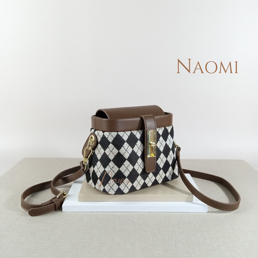 NAOMI - Cassandra Tas Import Wanita - Sling Bag Import - Fashion Bag - Tas Premium Wanita - Tas Wisuda - Tas Wanita