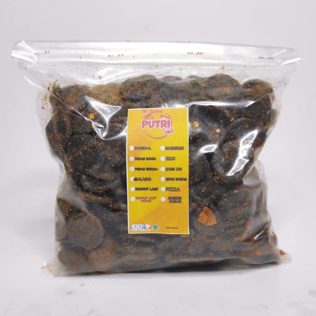 Kerupuk Seblak jengkol 250gr+ Extra Daun Jeruk