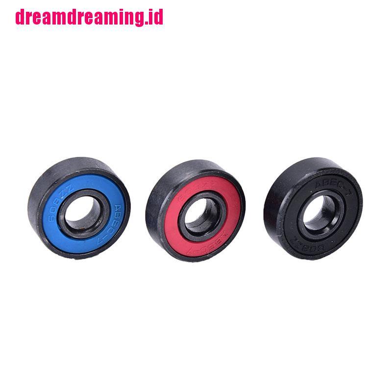 (dreamdreaming.id) 8pcs / set 608RS Bearing spacer Bahan Baja Untuk skateboard