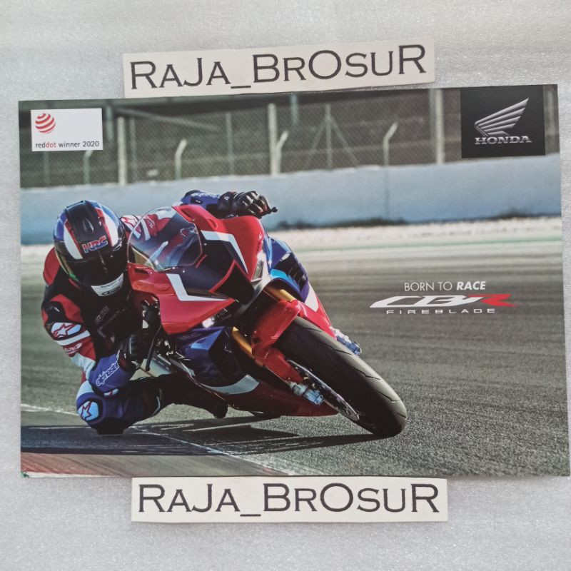 Poster brosur Honda Bigbike CBR Fireblade 1000cc DOHC