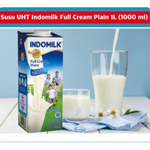 

Susu UHT Indomilk Full Cream Plain 1 liter 1000 ml