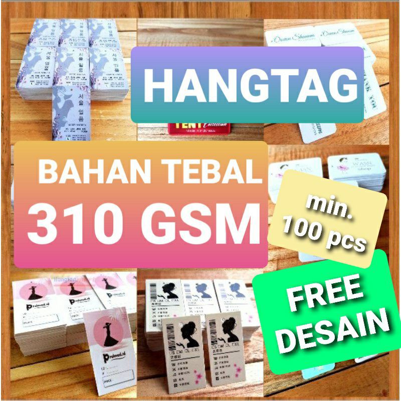 

Hangtag Tag Baju Hijab Hang Tag Kaos Label (uk 3x7)