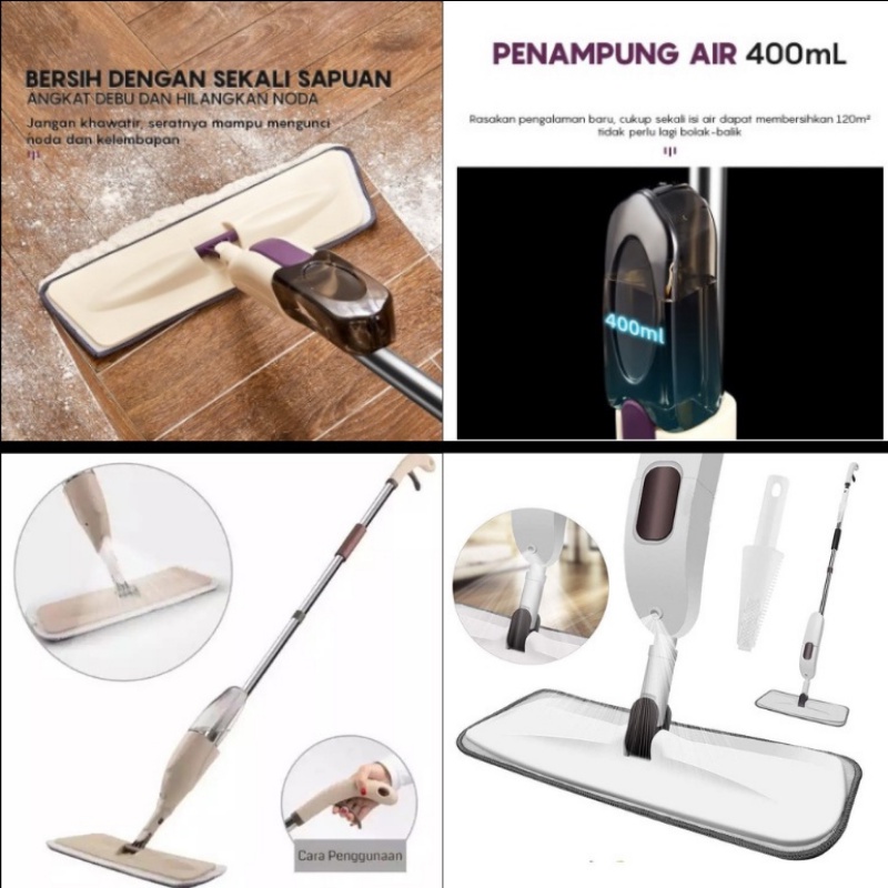 TURUN HARGA Alat Pel Lantai Semprot WATER SPRAY MOP Pel Semprot Otomatis Pel semprot model terbaru Pel Praktis tanpa ember SPRAY MOP Alat Pel Lantai Praktis -Ultra Mop Pel Lantai Super Mop Alat Pembersih Lantai Pel Pembersih Ibu-ibu wajib punya