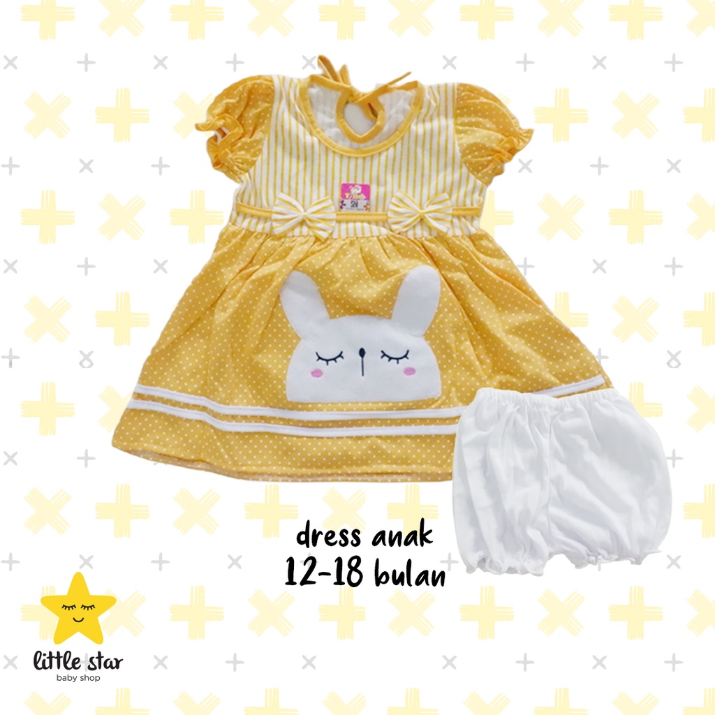 Y Lin Dress Bayi Cewek | Setelan Bayi Cewek | Setelan Baby Girl | Dress Anak Cewek