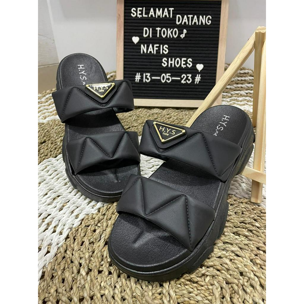 Sandal slop wanita terbaru / ban 2 / 2201-12