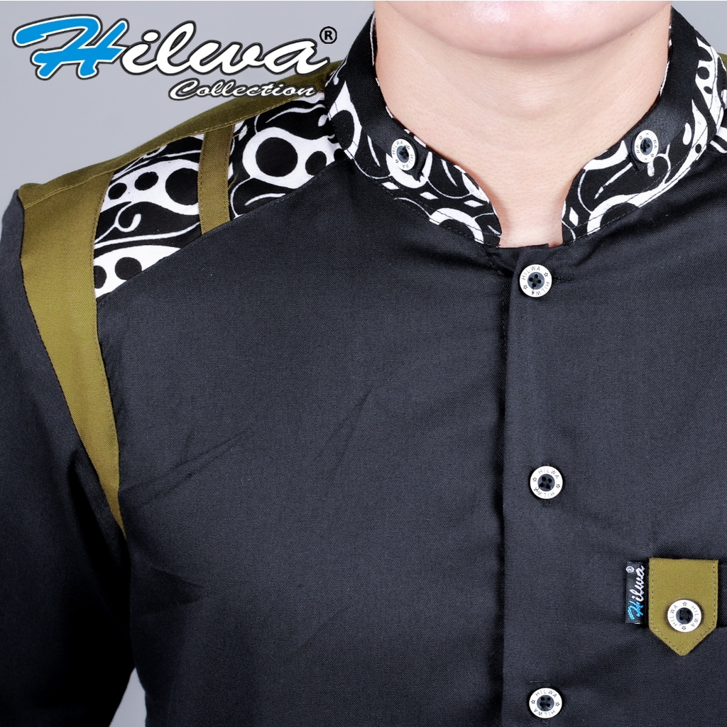 [BEST SELLER] BAJU KOKO HILWA ORIGINAL TERBARU Motif Tanduk Rusa Koko Pria Dewasa Lengan Panjang Seragam Hadroh Azzahir Syubbanul Muslimin Fashion Muslim Pria Busana Muslim Modern Bahan Toyobo Fodu Import Mix Cotton Sepun
