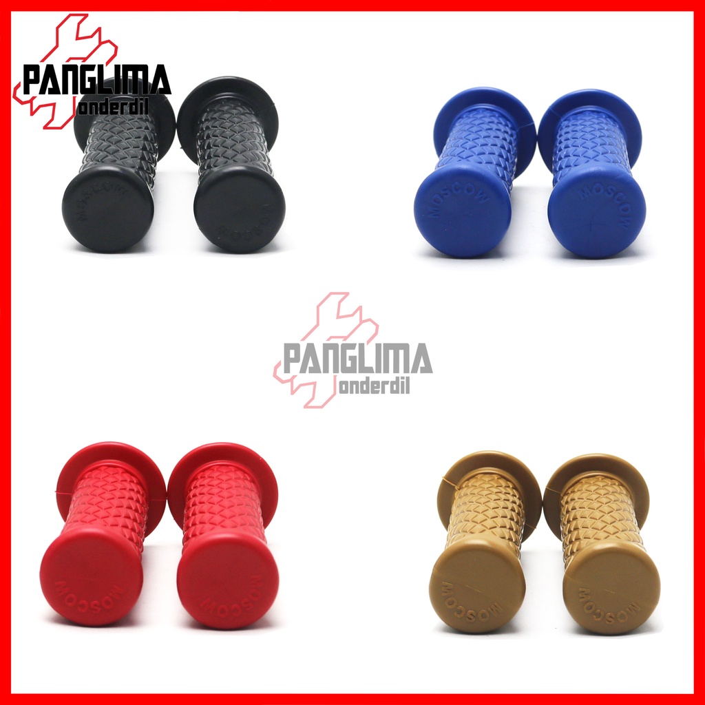 Handgrip Variasi Universal Model Wajik Hitam-Merah-Biru-Coklat Handle-Hand Grip-Fat-pad Assy-Handfat-Handpad